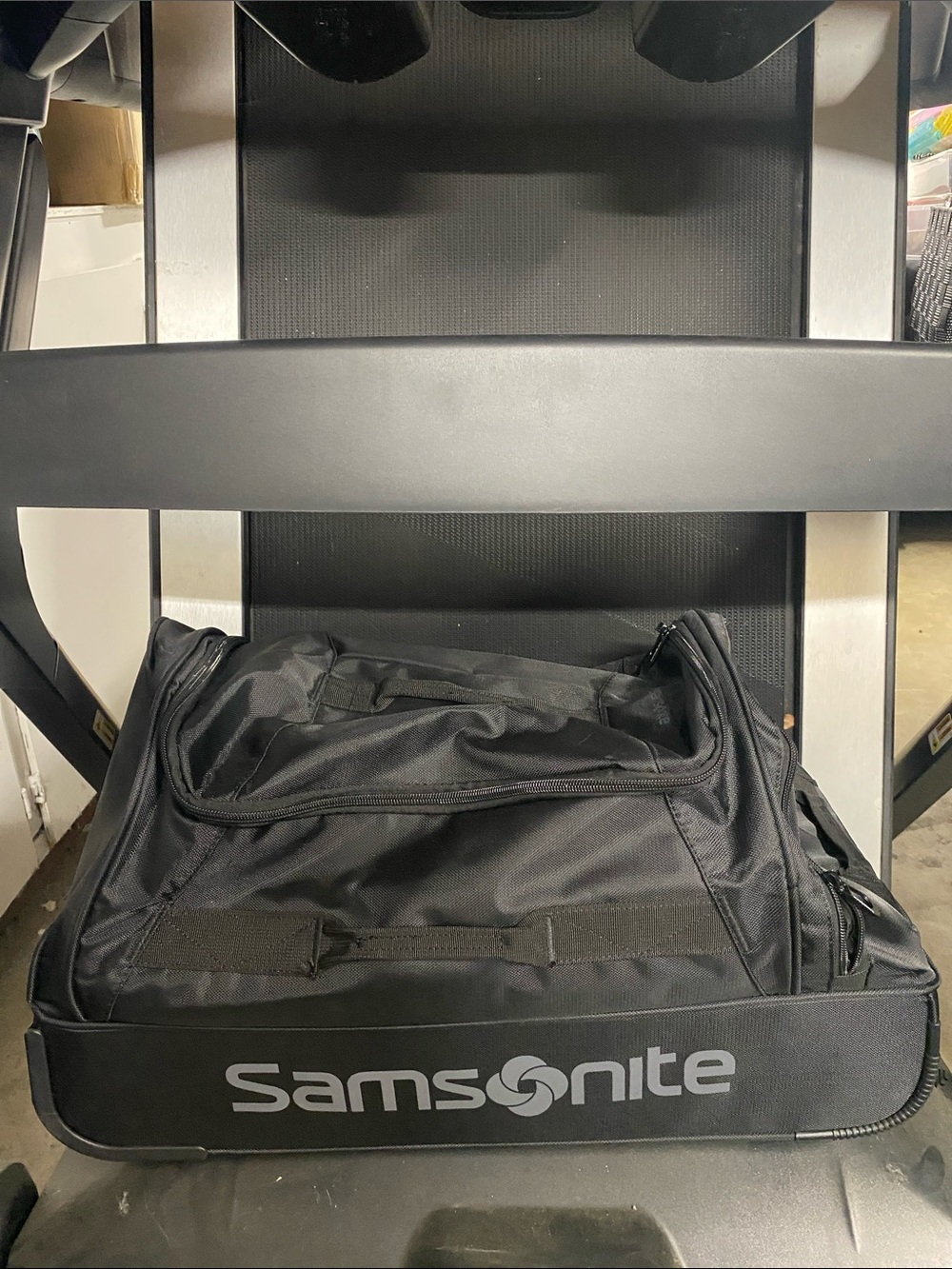 Samsonite Black Travel Duffel with Logo